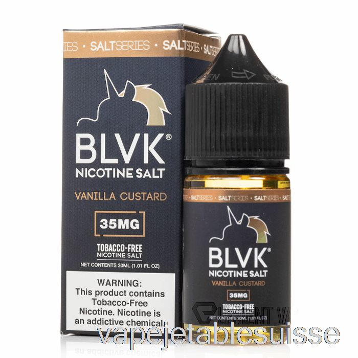 Vape Suisse Crème Anglaise à La Vanille - Blvk - 30ml 35mg